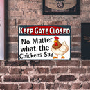 Chicken Metal Retro Tin Sign Art Poster Wall Plate for Farm Home Iron Painting