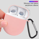 For Redmi AirDots 3 Pro Silicone Protective Case Cover with Keychain (Pink)
