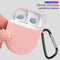 For Redmi AirDots 3 Pro Silicone Protective Case Cover with Keychain (Pink)