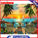 DIY 5D Diamond Painting Full Round Mosaic Sunset Handmade Picture Home Decor