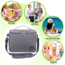 Portable Lunch Insulation Bag Waterproof Food Ice Pack Thermal Bags (Gray) Newly