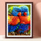 Full Round Diamond Painting DIY Kit 2 Rainbow Parrots Rhinestone Mosaic Picture