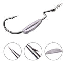5pcs Lead Jig Head Barbed Lead Hook 1.5g 2.5g 3g for Soft Bait Fishing Tackles
