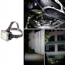 Searchlight COB LED Headlamp Lantern Flashlight Camping Fishing Headlights
