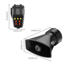 Van Truck 12V 80W 7 Sounds Speaker Emergency Sound Amplifier for Motorcycles