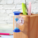 2min Hourglasses Kid Teeth Brushing Timer w/Suction Cup Home Decor (Blue)