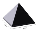 Black Crystal Mineral Specimen Reiki Energy Healing Stone Obsidian Pyramid