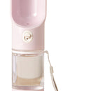 Portable Pet Dog Water Bottle Travel Outdoor Walking Drinking Cups (Pink)