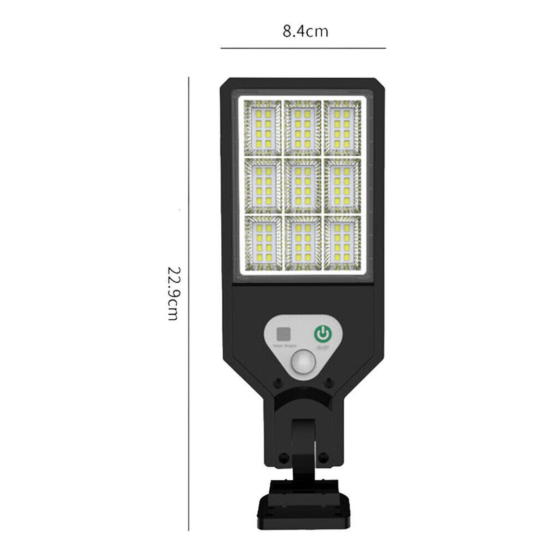 Solar Powered Wall Lamp Waterproof PIR Motion Sensor Outdoor Yard Light (A)