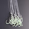 30pcs Luminous Fishing Hook Barbed Tackle High Carbon Steel Agrafe Line