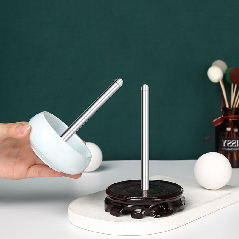 Wooden Beading Tool Manual Beaded Bowl Fast Beading Bead Spinner Curved Needles