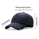 Dad Hats Middle-aged Men Cap With Windproof Earflaps Winter Warm Baseball Cap