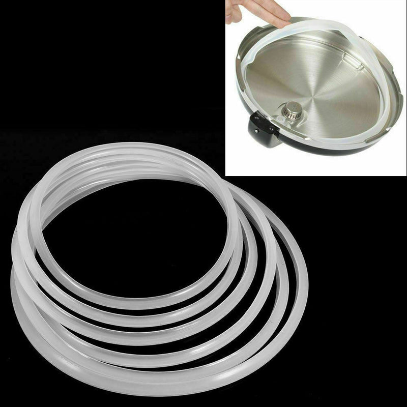 22cm Silicone Rubber Replacement Clear Gasket Home Ring Pressur N9G2 Cooker H3Z8
