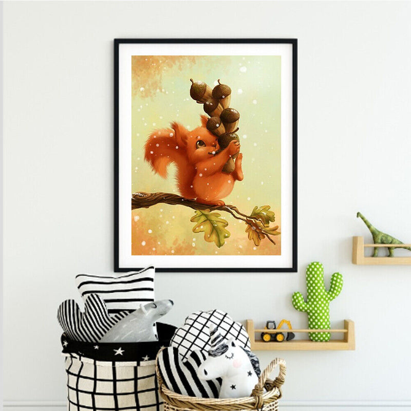 Small animals 40x50cm Oil Paint By Numbers Picture DIY