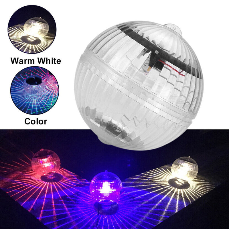 LED Solar Waterproof Floating Ball Lights Kids Bath Tub Toys Party Decoration