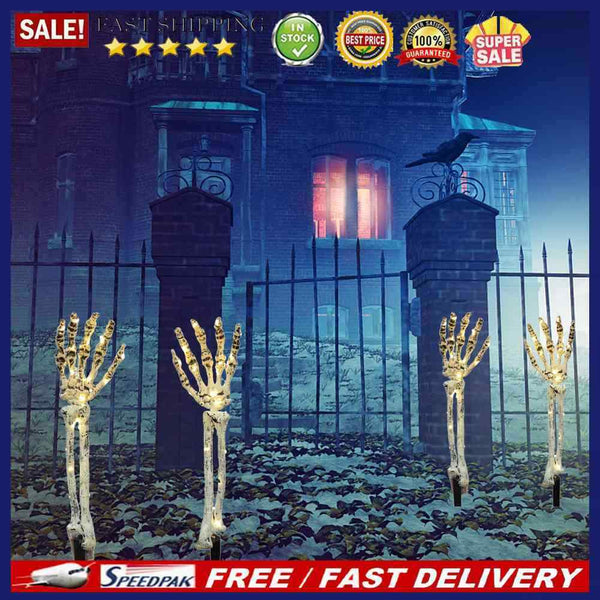 1 Pairs Ghost Hand Light Holiday Party Decor for Lawn Driveway Terrace Sidewalk