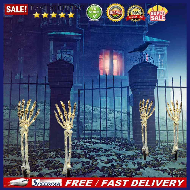 1 Pairs Ghost Hand Light Holiday Party Decor for Lawn Driveway Terrace Sidewalk