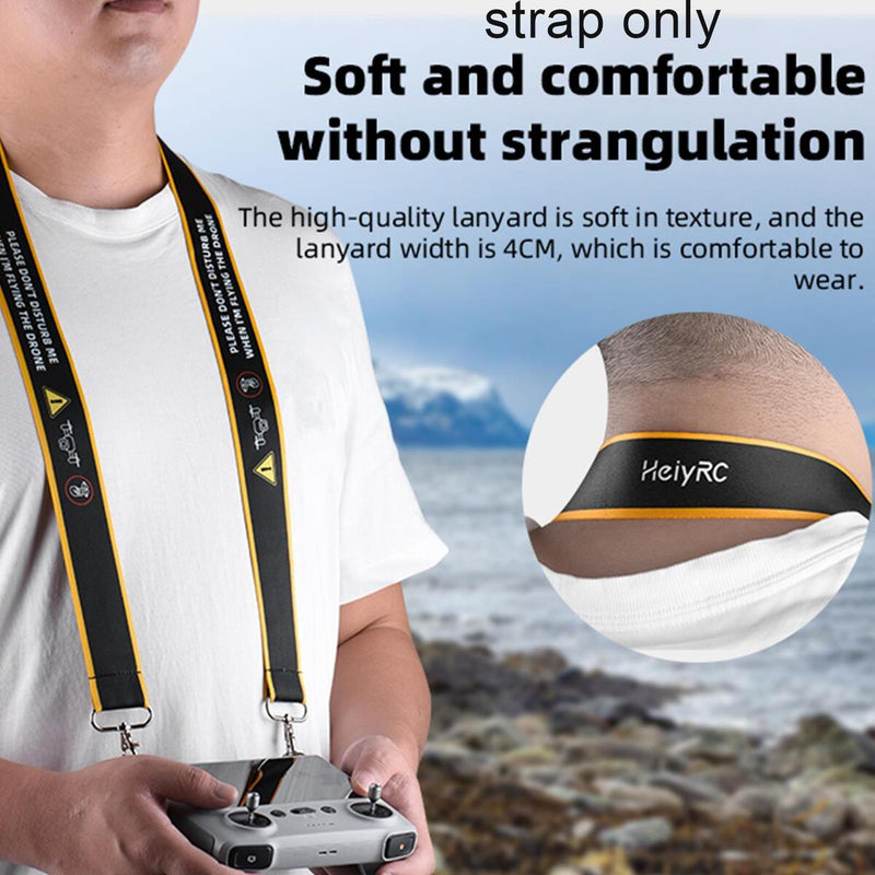 Drone Remote Control Lanyard for DJI Mini 3 Pro w/ Safety Slogan Design x 1Pc