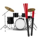 2pcs Retractable Jazz Drum Brushes Sticks Percussion Drumsticks (Red)