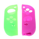 Handle Silicone Sleeve Switch Case for Nintendo Switch NS(Green+Purple)