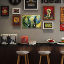 Tin Plates Wall Signs Retro Painting Tusk Elephant Metal Plate Poster for Bar