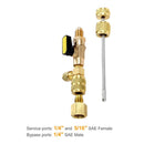 Valve Core Remover Installer Tool with Dual Size SAE 1/4 inch 5/16 inch Port