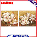 White Flower Oil Paint By Numbers Kits Canvas Picture Wall Art DIY Craft Decor