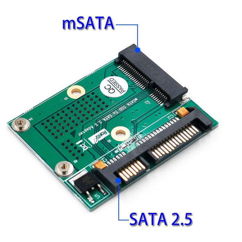 Mini PCI-E Msata SSD to 2.5 Inch SATA Adapter Converter Card Module Board