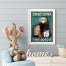 Full Cross Stitch 11CT DIY Napkin Sloth Printed Embroidery Kits Hanging Painting