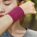 Wrist Sweatband Tennis Sport Wristband Volleyball Gym Wrist Brace (Pink) Newly