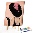 Modern Lady Drawing Frameless DIY Oil Paint by Numbers Canvas Home Decor