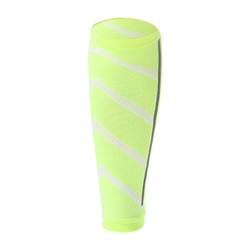 Leg Calf Shin Splints Support Running Athletics Compression Sleeves (Green)