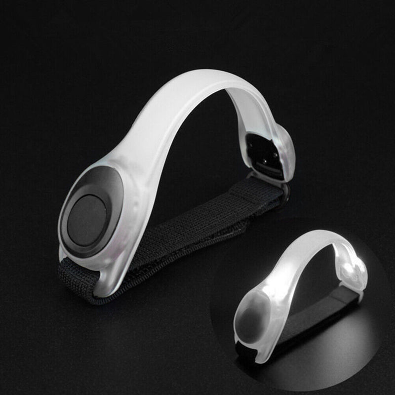 LED Luminous Night Running Arm Band Reflective Safety Warning Belt (Black)
