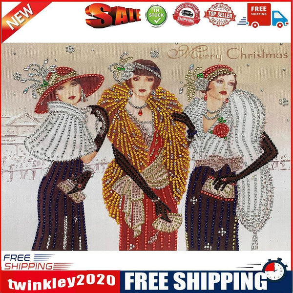 5D DIY Diamond Painting Noblewoman Special Shaped Drawing Kits Home Decor
