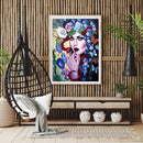 Flower Girl Oil Paint By Numbers DIY Canvas Wall Art Picture Craft Home Decor