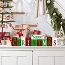 Merry Christmas Decorations Wooden Sign (Reversible Table Decor)#