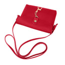 Simple PU Women Casual Shoulder Bags Pure Messenger Phone Handbag/Red