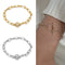 Wrist Geometric Shape Stainless Steel OT Buckle Chain Bracelet Toggle Clasp