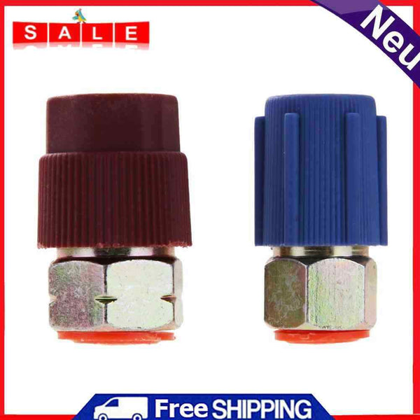 Car 7/16 to 3/8 Conversion Adapter R12 R134a High/Low AC Fits Automotive Kl