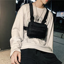 Hip Hop Vest Bag Men Women Oxford Cloth Waistcoat Streetwear Shoulder Belt