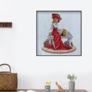 5D DIY Diamond Painting Partial Special Drill Dress Lady Picture of Rhineston