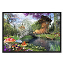 Full Embroidery DIY Printed Canvas Landscape Pattern 11CT Needlework Set Decor