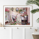 Bathtub Abstract 5D DIY Full Diamond Square Rhinestone for Room Decoration