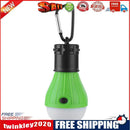 2pcs Tent Hanging Lamp 3 Modes Emergency Carabiner Bulb Light(Green Yellow)