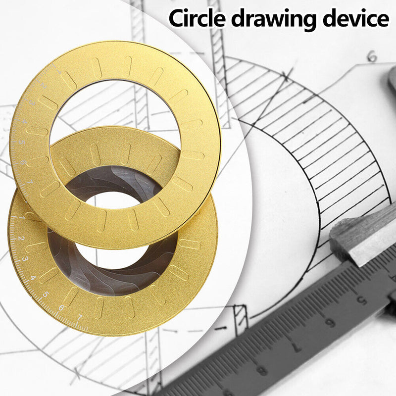 Flexible Circle Drawing Ruler Tool Measuring Rotary Drawing Circular Compass