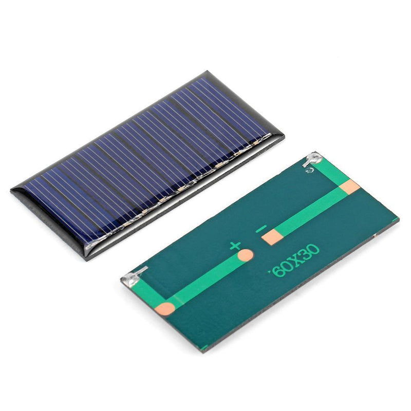2pcs Solar Cell Module 5V 50mA Polycrystalline Silicone Solar Panel Charger
