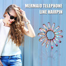 Telephone Wire Elastic Hairbands Women Ponytail Holder Hair Ties (Grey)