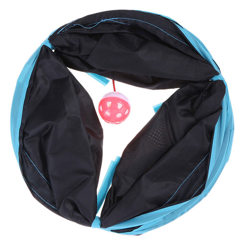 2/3/4 Holes Pet Cats Tunnel Toys Foldable Playing Tent Toys Interactive Tub