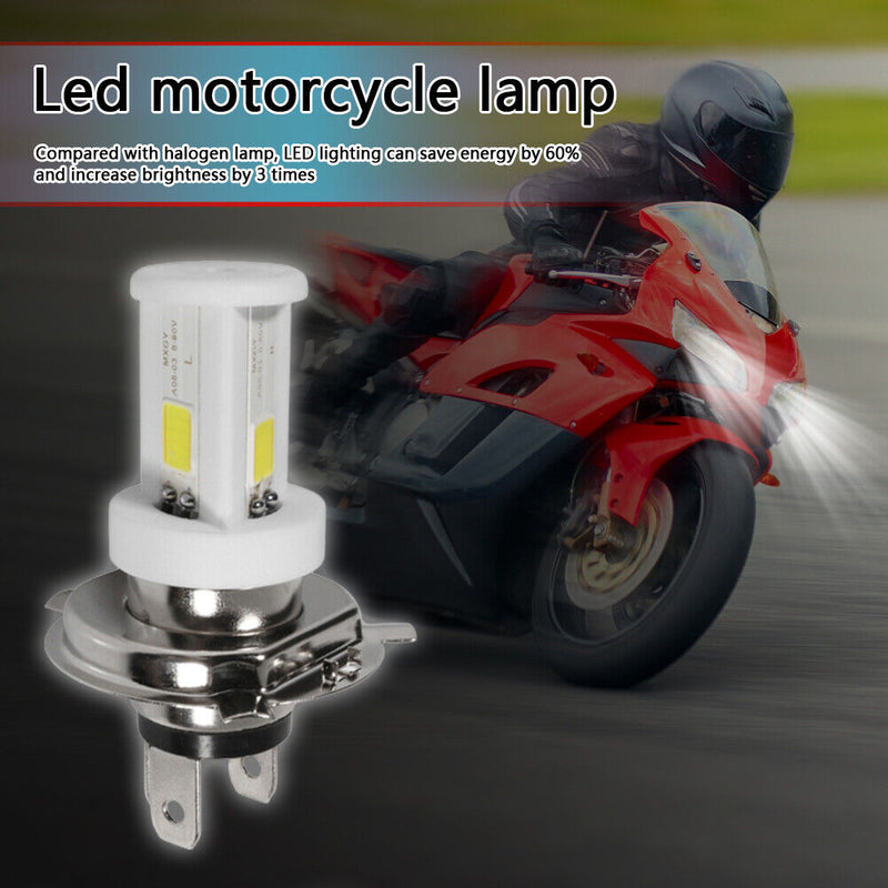 H4 Ceramic LED Bulb 6500K 1080LM High Low Beam for Motorcycle Headlight Newly