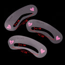 3 Styles Thrush Card Eyebrow Stencils Shaper Drawing Guide Eyebrow Shaper Kit